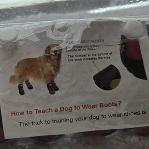 Durable Pet Boots - Black and Red